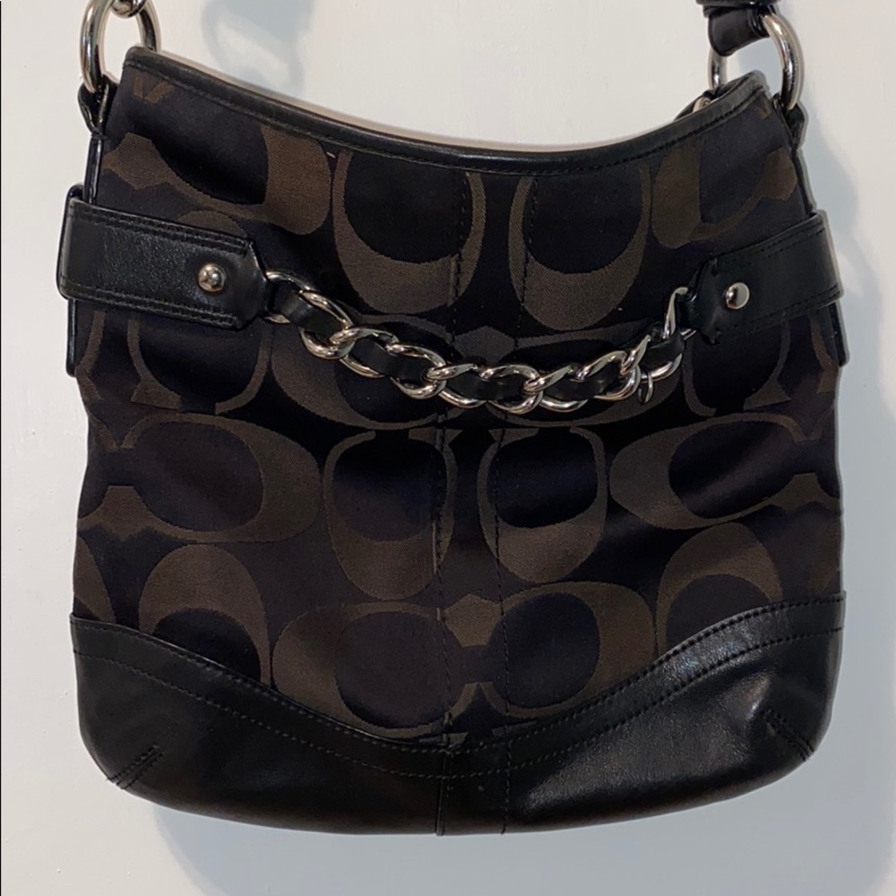 Cute dark brown coach purse